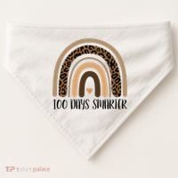 100 Days Smarter 100th Day Of School USA-Made Doggie Bandana thumb 0