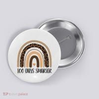 100 Days Smarter 100th Day Of School Button thumb 0