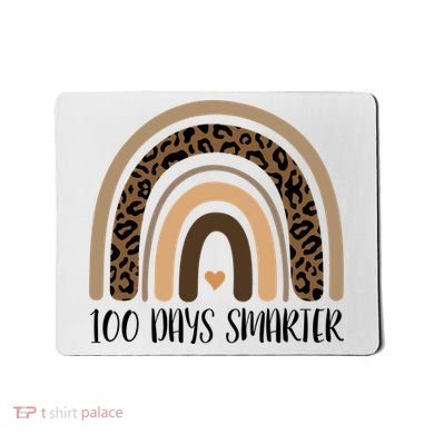 100 Days Smarter 100th Day Of School Mousepad
