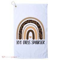 100 Days Smarter 100th Day Of School Golf Towel thumb 0