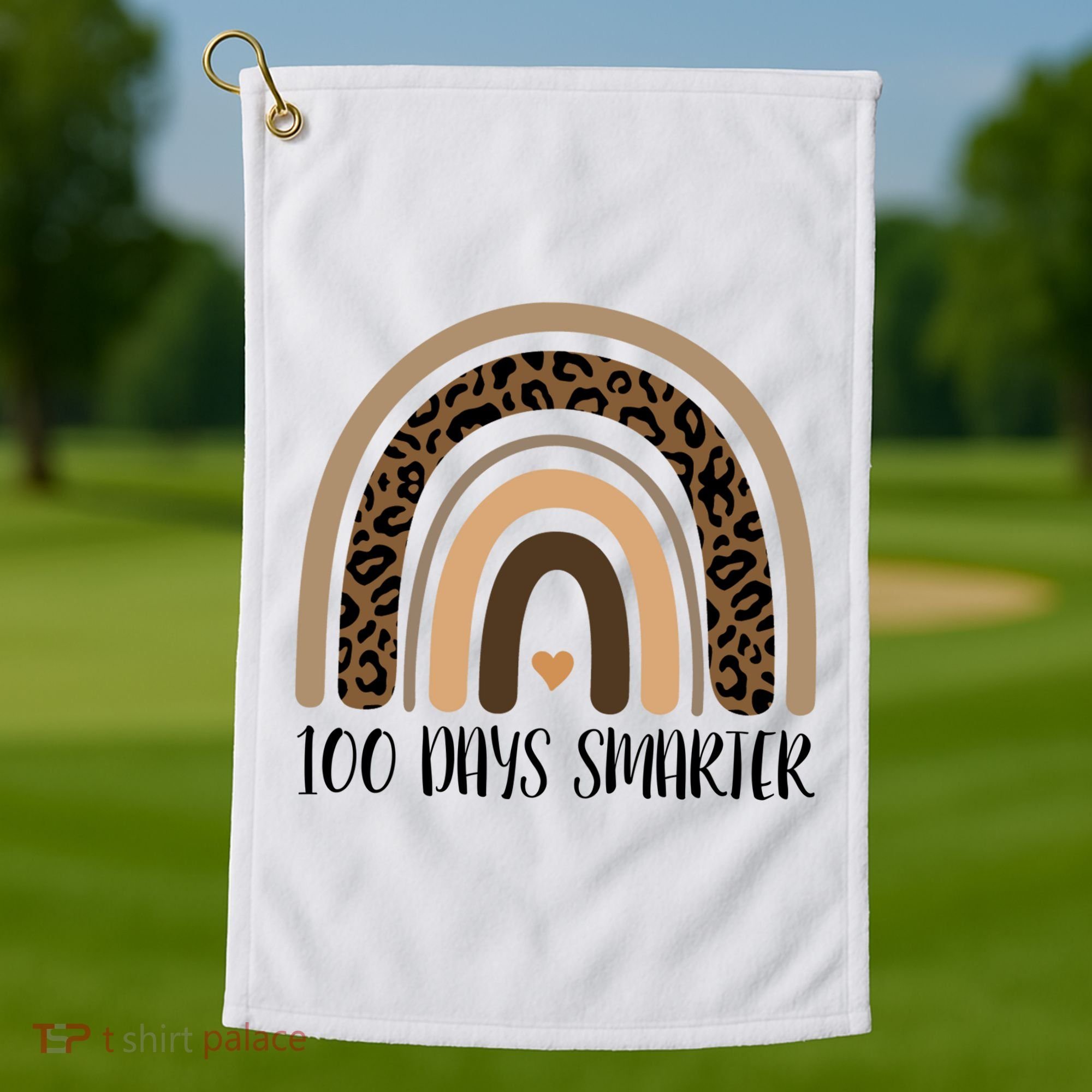 100 Days Smarter 100th Day Of School Golf Towel