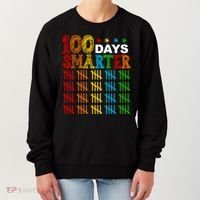 100 Days Smarter Cute Funny 100th Day Of School Women's Sweatshirt thumb 0