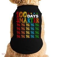 100 Days Smarter Cute Funny 100th Day Of School Doggie Tank thumb 0