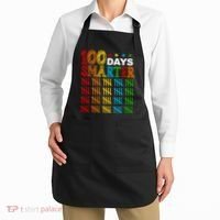 100 Days Smarter Cute Funny 100th Day Of School Apron thumb 2