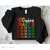 100 Days Smarter Cute Funny 100th Day Of School Sweatshirt thumb 2