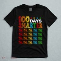 100 Days Smarter Cute Funny 100th Day Of School T-Shirt thumb 5