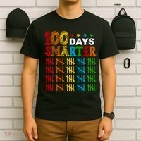 100 Days Smarter Cute Funny 100th Day Of School T-Shirt thumb 6