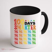100 Days Smarter Cute Funny 100th Day Of School Coffee Mug thumb 1
