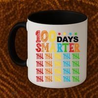 100 Days Smarter Cute Funny 100th Day Of School Coffee Mug thumb 2