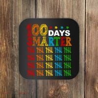 100 Days Smarter Cute Funny 100th Day Of School Coaster thumb 0