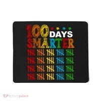 100 Days Smarter Cute Funny 100th Day Of School Mousepad thumb 0