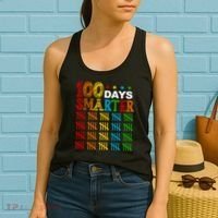 100 Days Smarter Cute Funny 100th Day Of School Women's Tank Top thumb 2