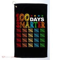 100 Days Smarter Cute Funny 100th Day Of School Golf Towel thumb 0