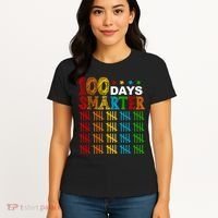 100 Days Smarter Cute Funny 100th Day Of School Women's T-Shirt thumb 4
