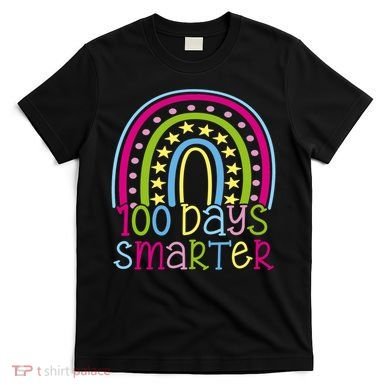100 Days Smarter Cute Colorful Rainbow T-Shirt