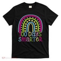 100 Days Smarter Cute Colorful Rainbow T-Shirt thumb 0