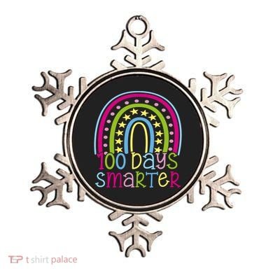 100 Days Smarter Cute Colorful Rainbow Ornament