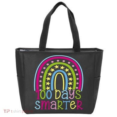100 Days Smarter Cute Colorful Rainbow Bag