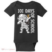 101 Days School Dabbing Dalmatian Dog Teachers Baby Bodysuit thumb 0