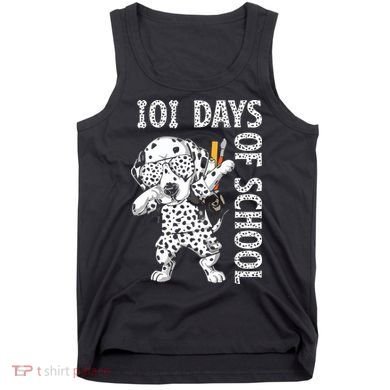 101 Days School Dabbing Dalmatian Dog Teachers Tank Top