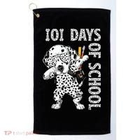 101 Days School Dabbing Dalmatian Dog Teachers Golf Towel thumb 0