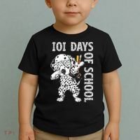 101 Days School Dabbing Dalmatian Dog Teachers Toddler T-Shirt thumb 2