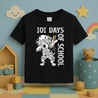 101 Days School Dabbing Dalmatian Dog Teachers Toddler T-Shirt thumb 3