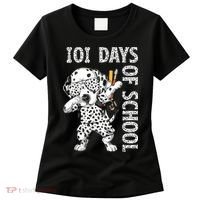 101 Days School Dabbing Dalmatian Dog Teachers Women's T-Shirt thumb 0