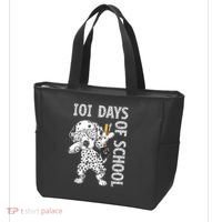 101 Days School Dabbing Dalmatian Dog Teachers Tote Bag thumb 3