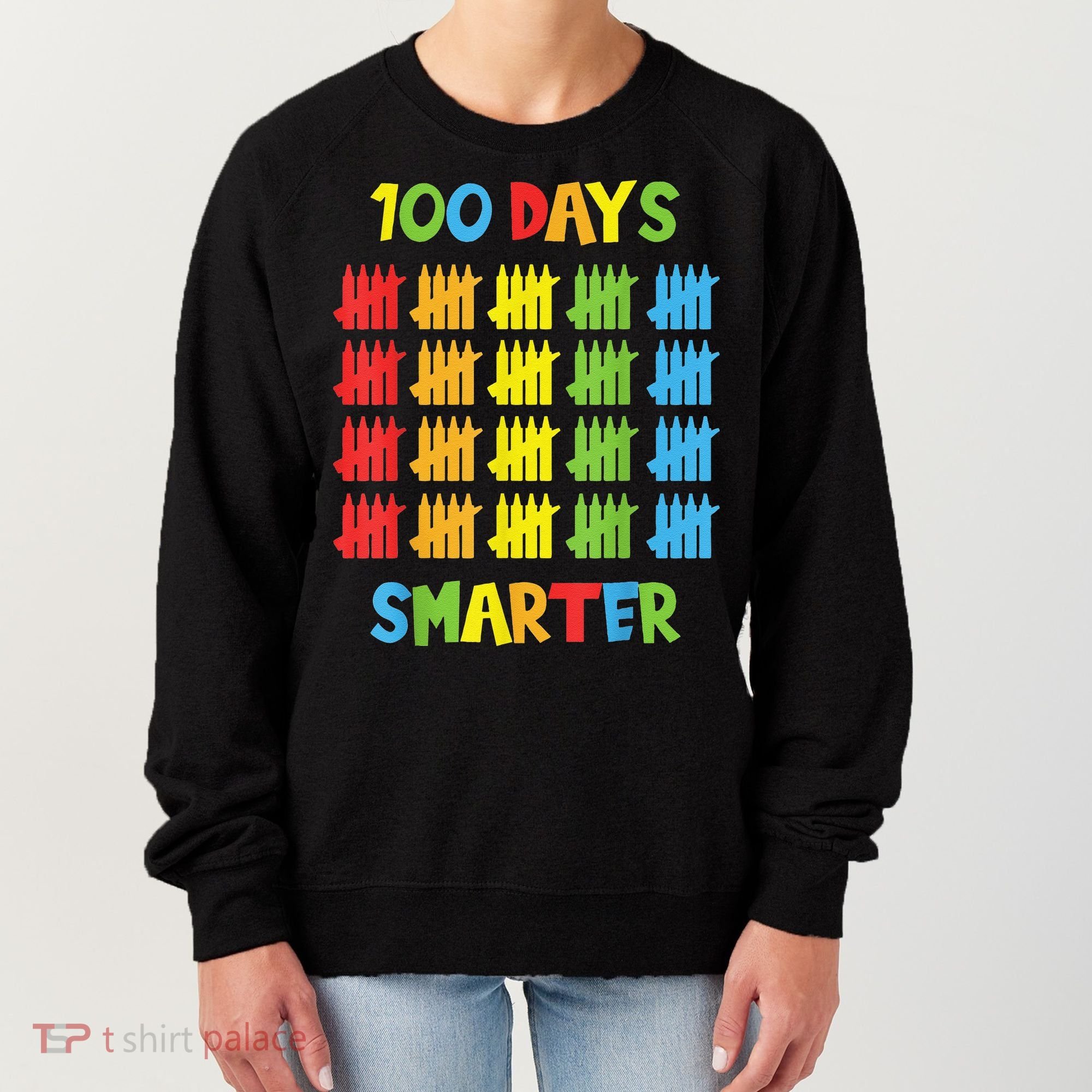 100 Days Smarter Teachers Child 100th Day of School Women's Sweatshirt
