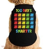 100 Days Smarter Teachers Child 100th Day of School Doggie Tank thumb 0