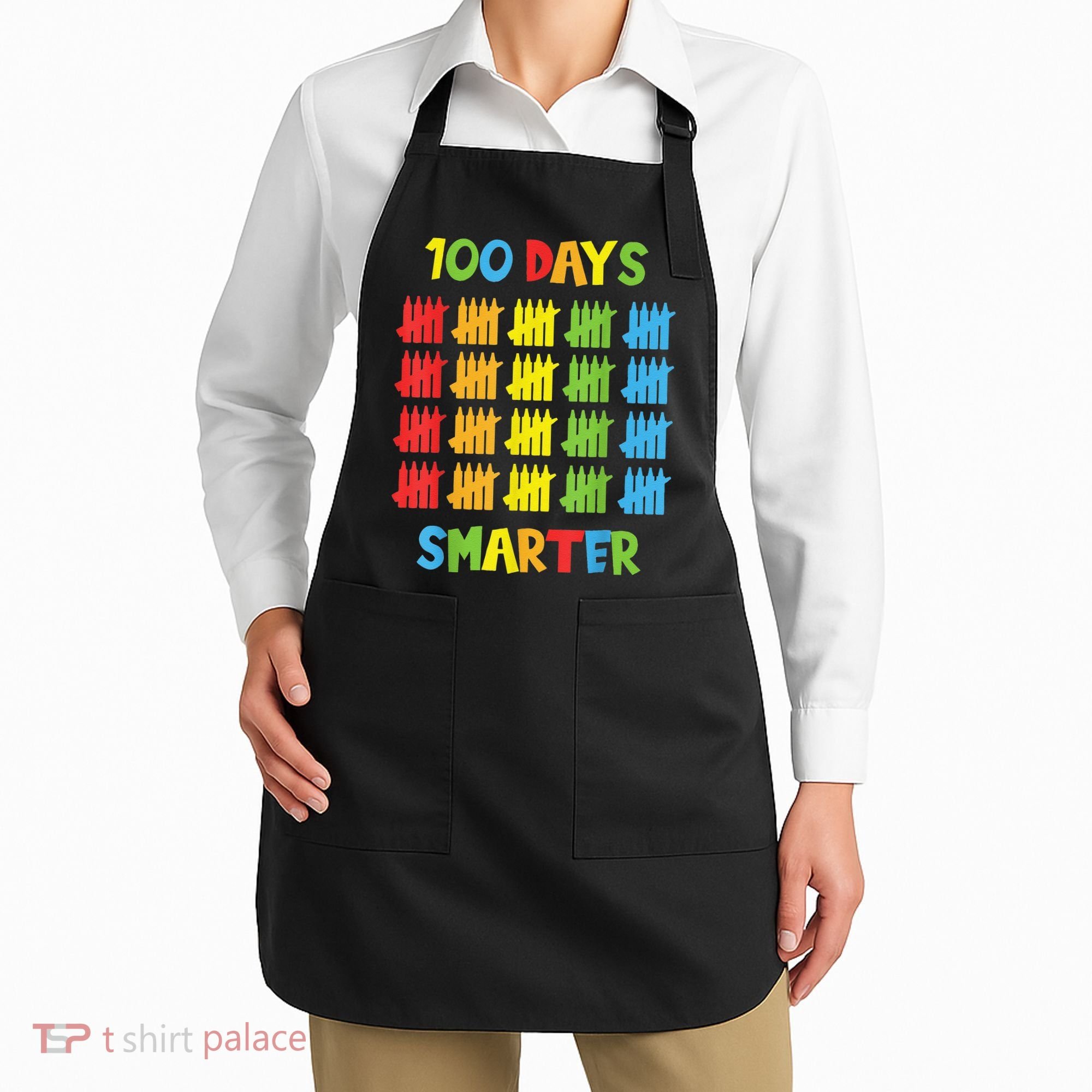 100 Days Smarter Teachers Child 100th Day of School Apron