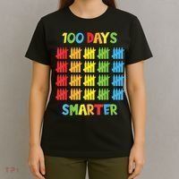 100 Days Smarter Teachers Child 100th Day of School T-Shirt thumb 4