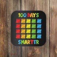 100 Days Smarter Teachers Child 100th Day of School Coaster thumb 0