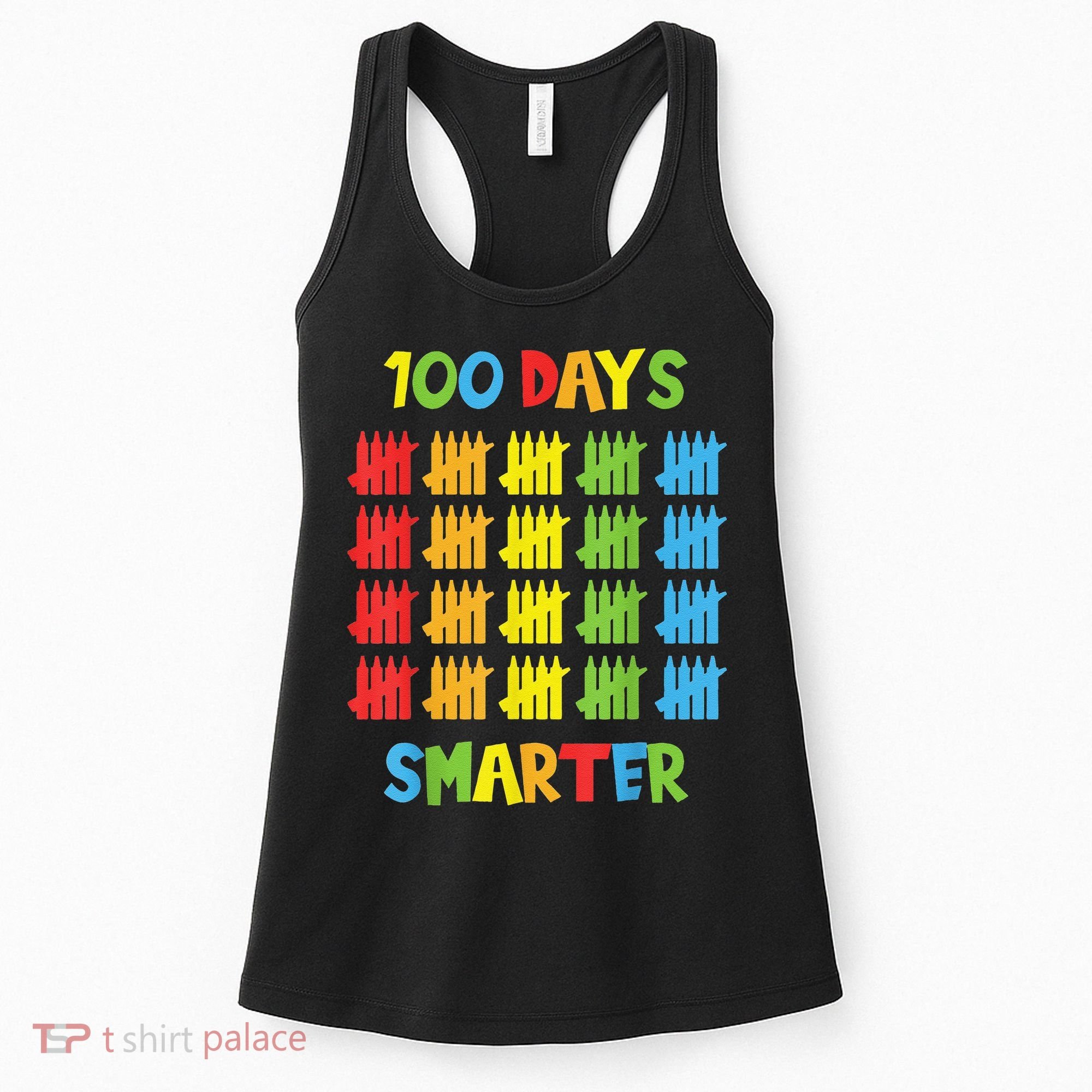 100 Days Smarter Teachers Child 100th Day of School Women's Tank Top