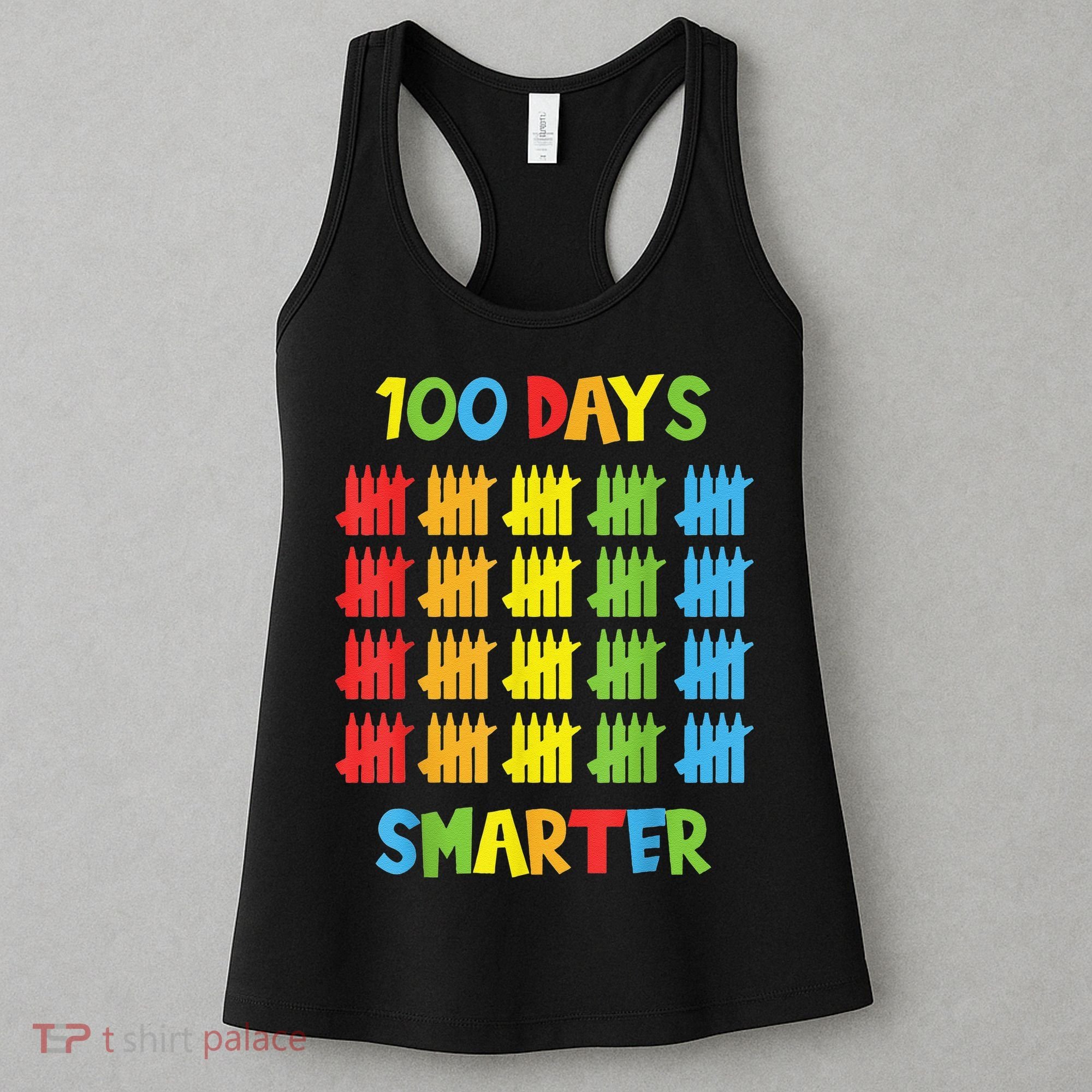 100 Days Smarter Teachers Child 100th Day of School Women's Tank Top