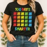 100 Days Smarter Teachers Child 100th Day of School Women's T-Shirt thumb 2