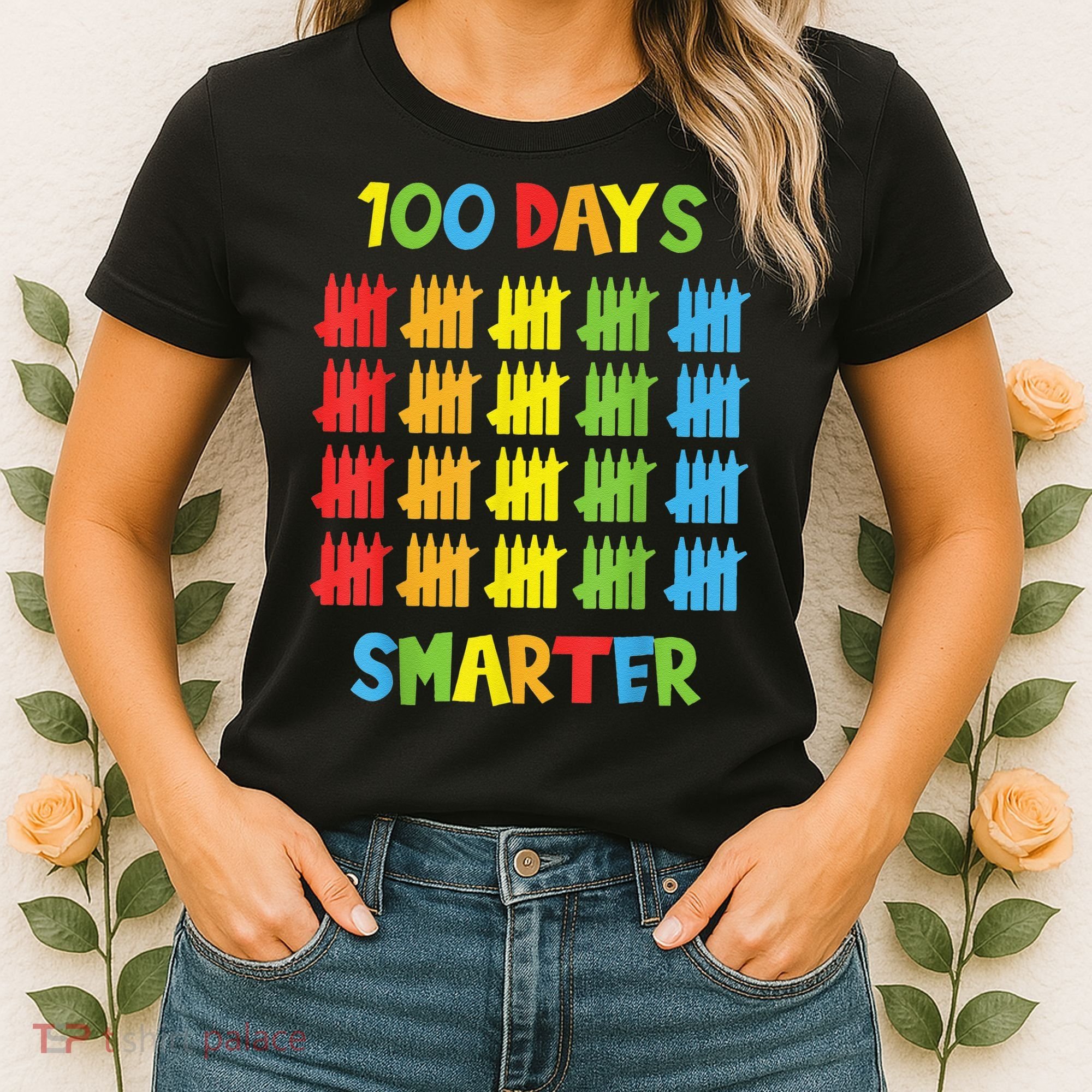 100 Days Smarter Teachers Child 100th Day of School Women's T-Shirt