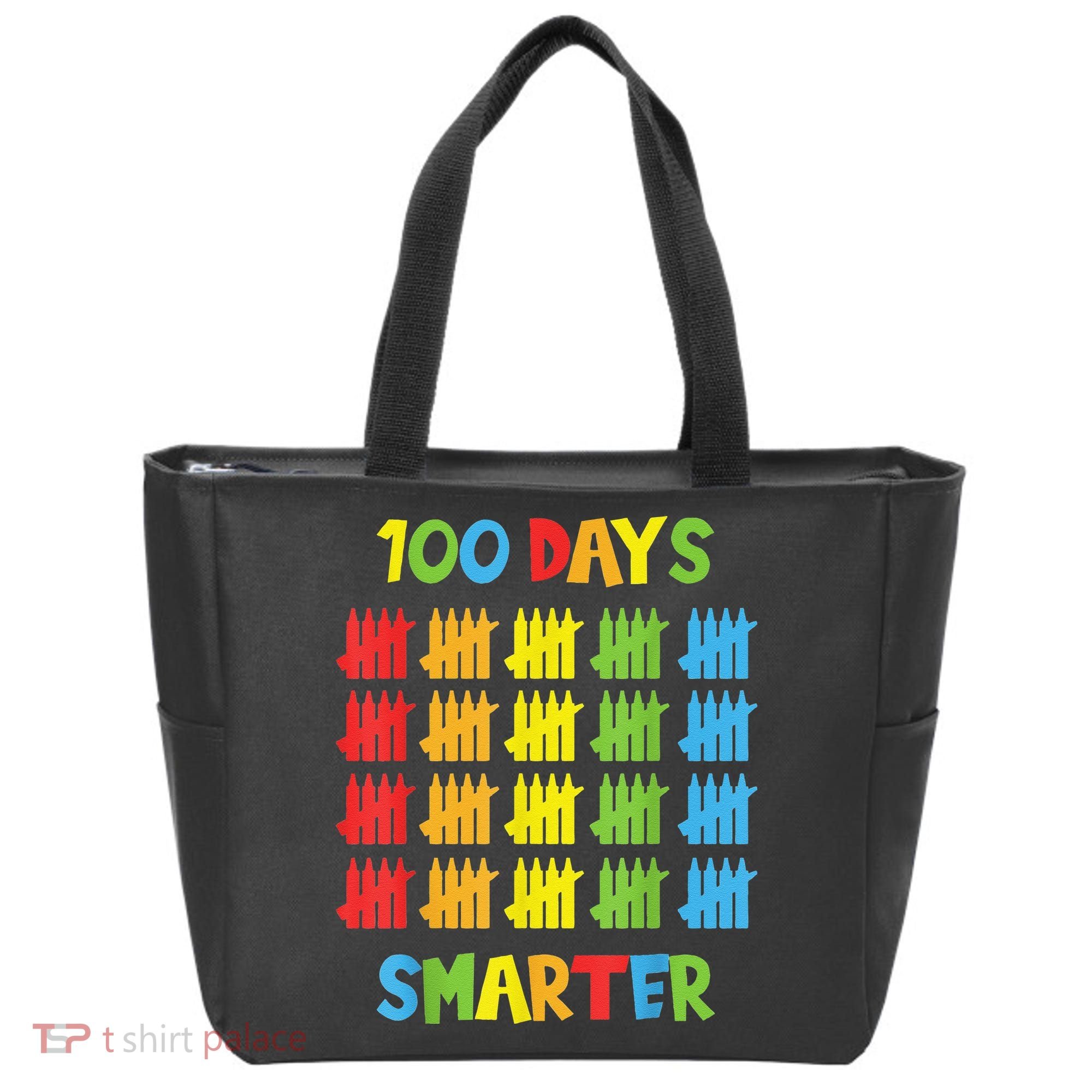 100 Days Smarter Teachers Child 100th Day of School Tote Bag