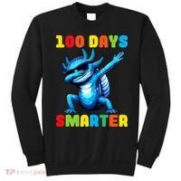 100 Days Smarter Axolotl 100 Days Of School Kindergarten Sweatshirt thumb 0