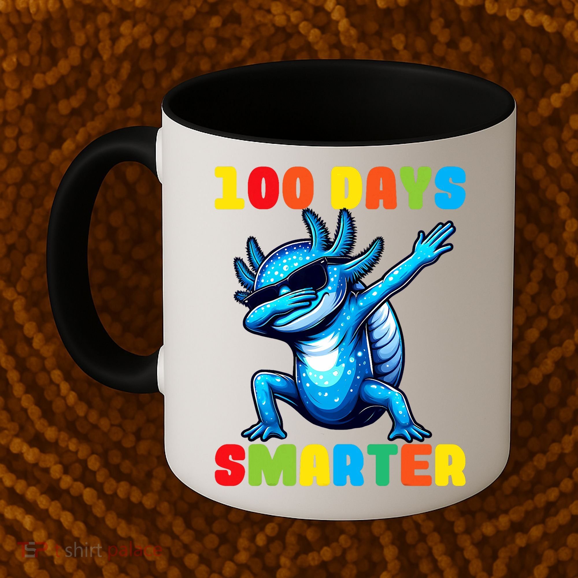100 Days Smarter Axolotl 100 Days Of School Kindergarten Coffee Mug