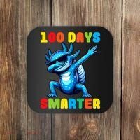 100 Days Smarter Axolotl 100 Days Of School Kindergarten Coaster thumb 0