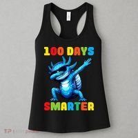 100 Days Smarter Axolotl 100 Days Of School Kindergarten Women's Tank Top thumb 3