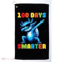 100 Days Smarter Axolotl 100 Days Of School Kindergarten Golf Towel thumb 0