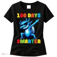 100 Days Smarter Axolotl 100 Days Of School Kindergarten Women's T-Shirt thumb 0