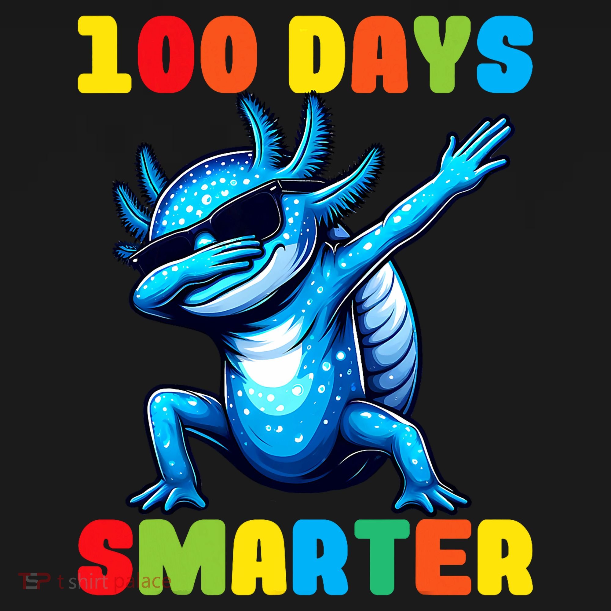 100 Days Smarter Axolotl 100 Days Of School Kindergarten Kids Long Sleeve Shirt