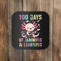  100 DAYS School JAMMING LEARNING Axolotl Rock Star Coaster thumb 0