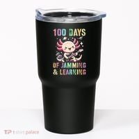  100 DAYS School JAMMING LEARNING Axolotl Rock Star Tumbler thumb 0