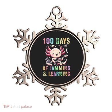  100 DAYS School JAMMING LEARNING Axolotl Rock Star Ornament
