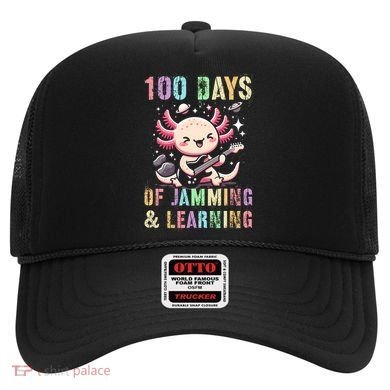  100 DAYS School JAMMING LEARNING Axolotl Rock Star Hat